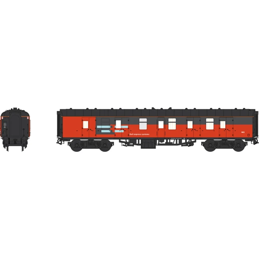 Heljan 4962 — Illustration Front And Side Elevations by Heljan