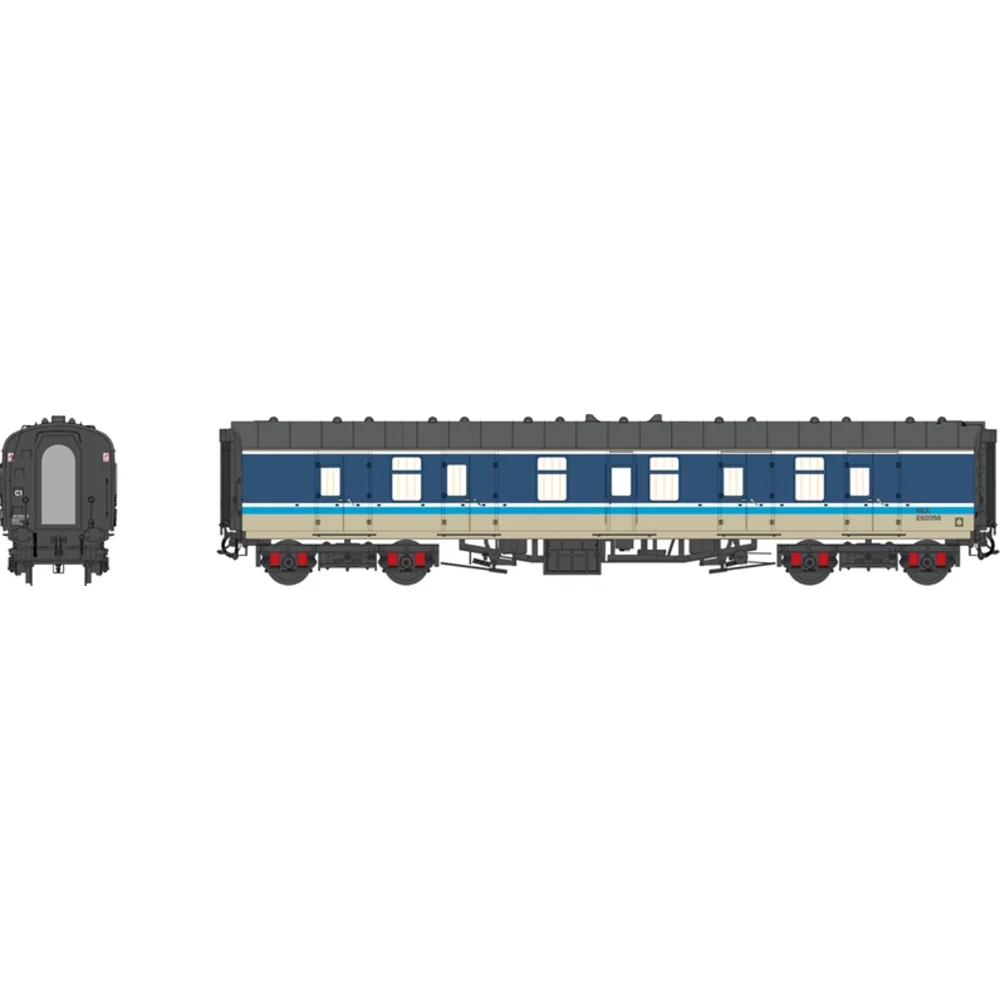 Heljan 4963 — Illustration Front And Side Elevations by Heljan