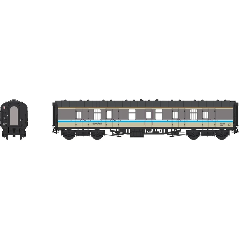 Heljan 4964 — Illustration Front And Side Elevations by Heljan
