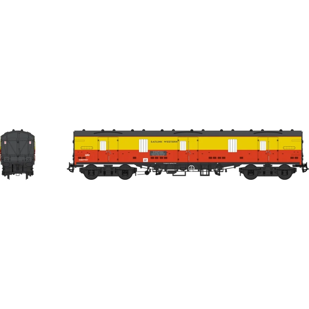Heljan 4986 — Illustration Front And Side Elevations by Heljan