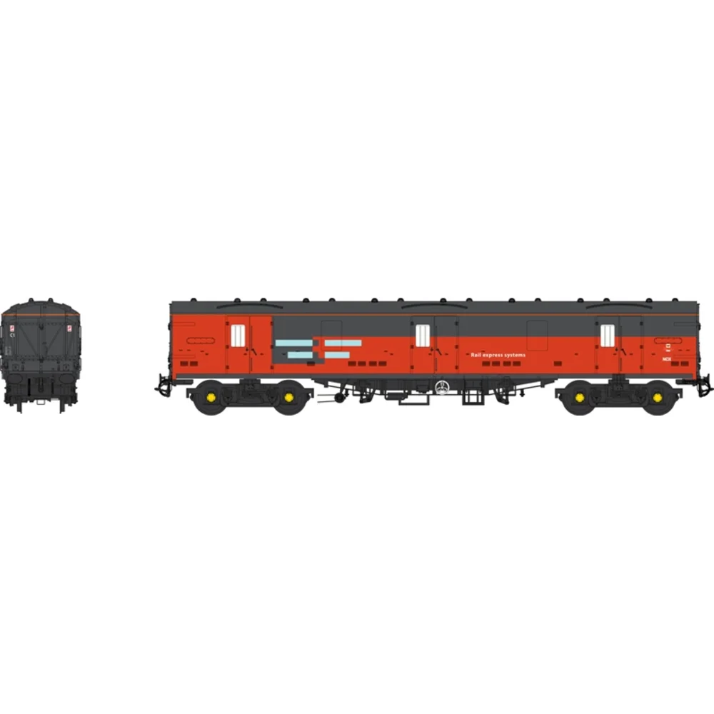 Heljan 4989 — Illustration Front And Side Elevations by Heljan