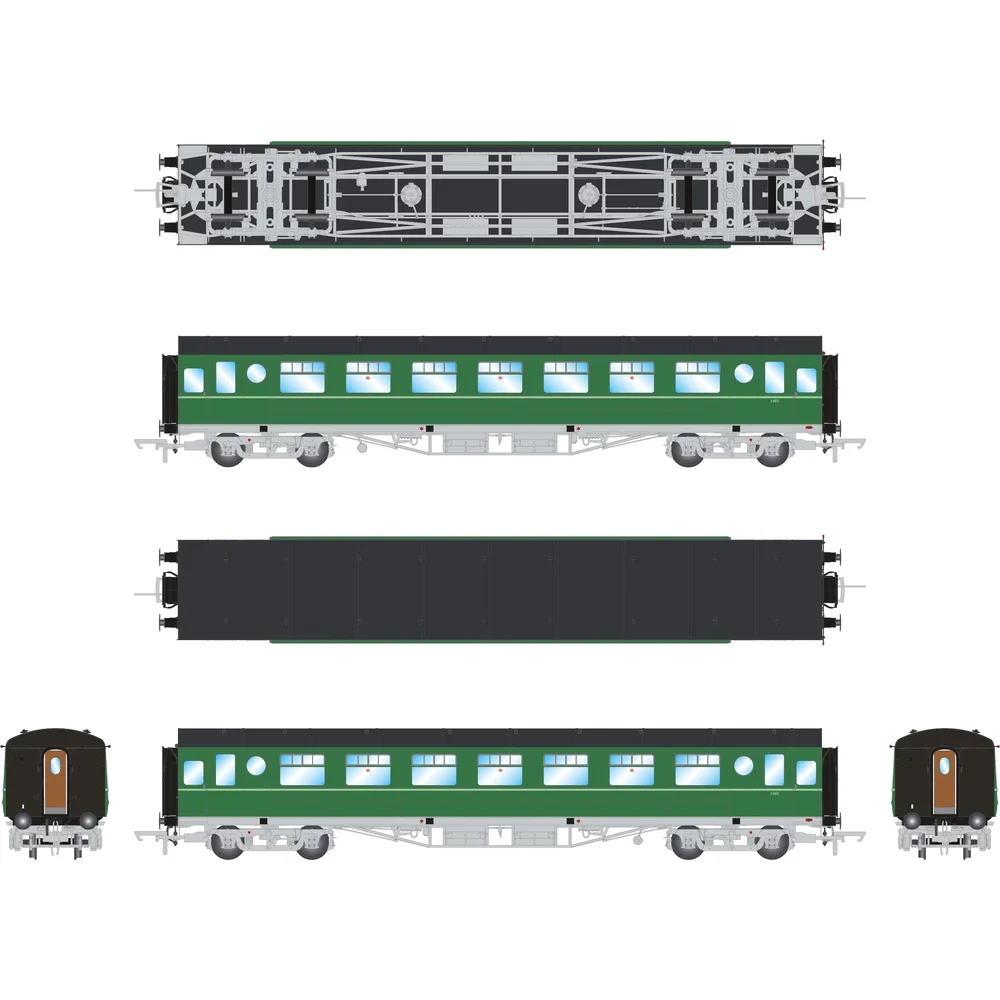 Irish Railway Models IRM1214 — Illustration All Elevations by Irish Railway Models