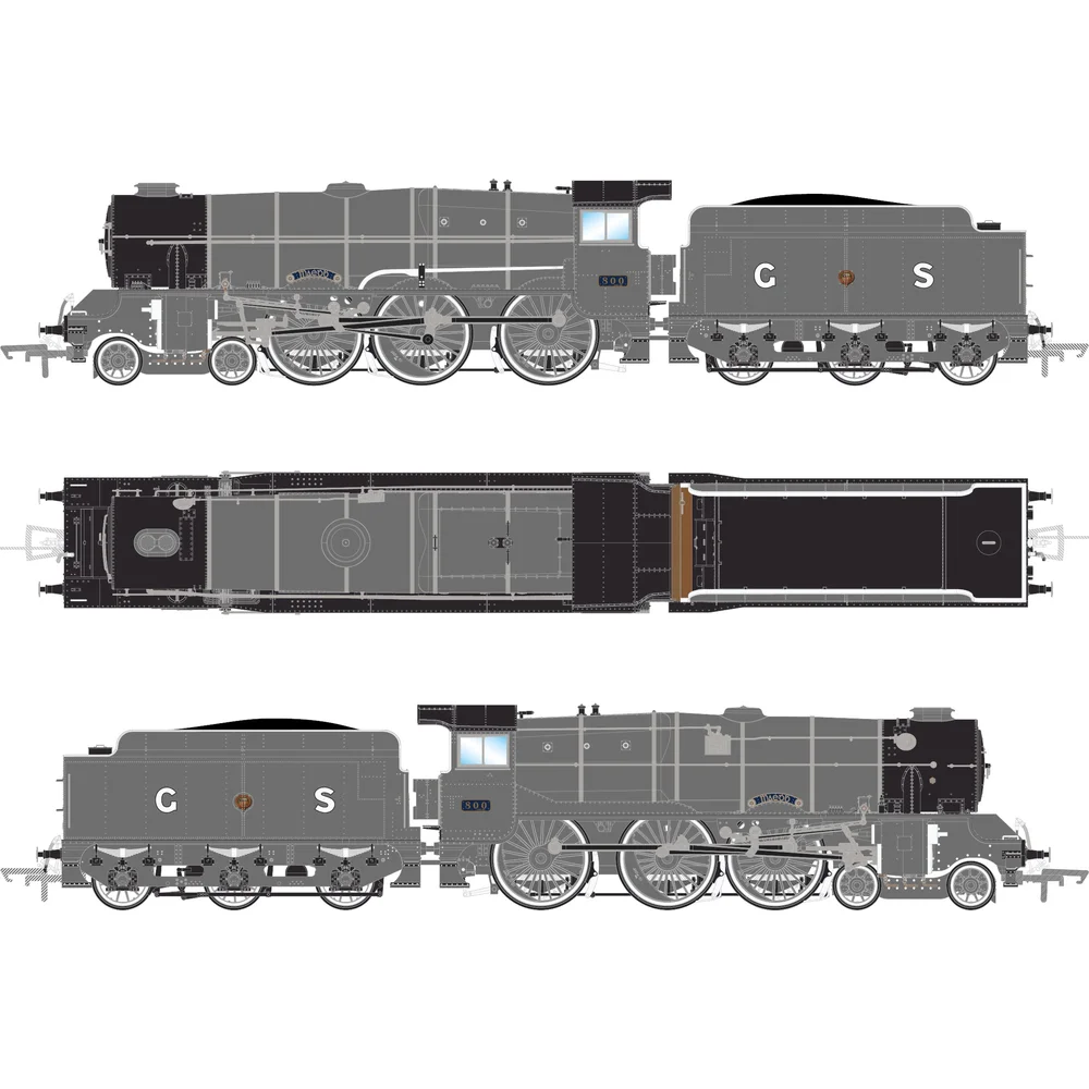 Irish Railway Models IRM1300 — Illustration All Elevations by Irish Railway Models