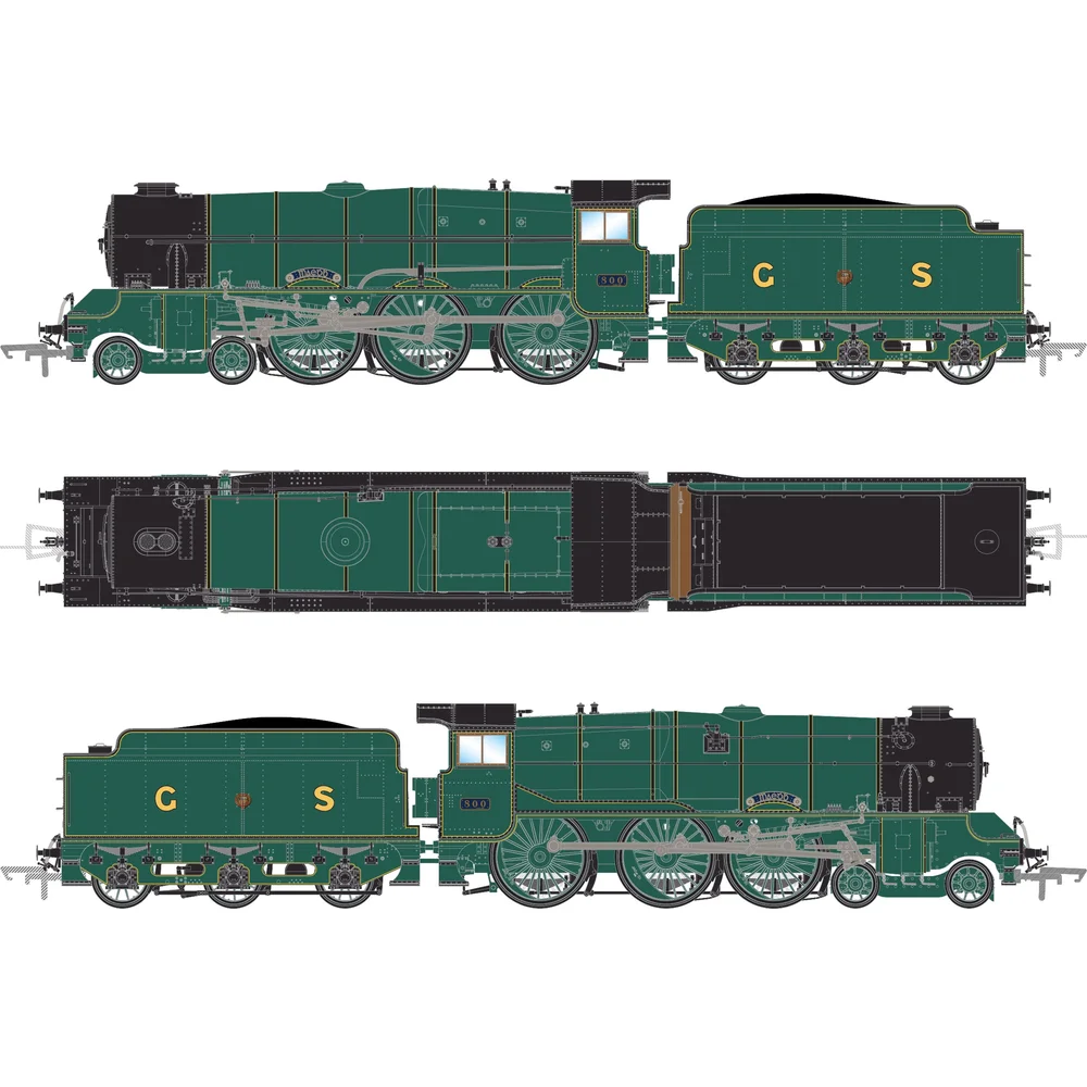 Irish Railway Models IRM1309-DCC — Illustration All Elevations by Irish Railway Models