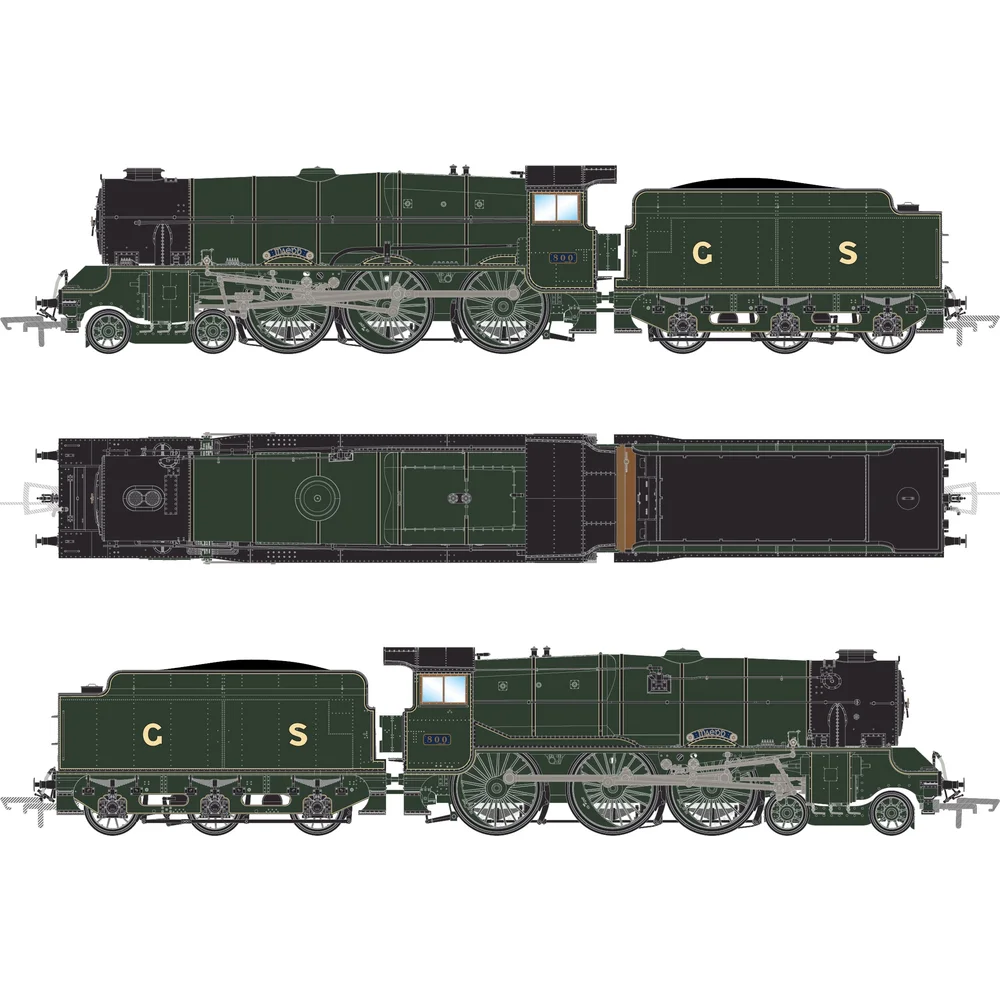 Irish Railway Models IRM1315-DCC — Illustration All Elevations by Irish Railway Models