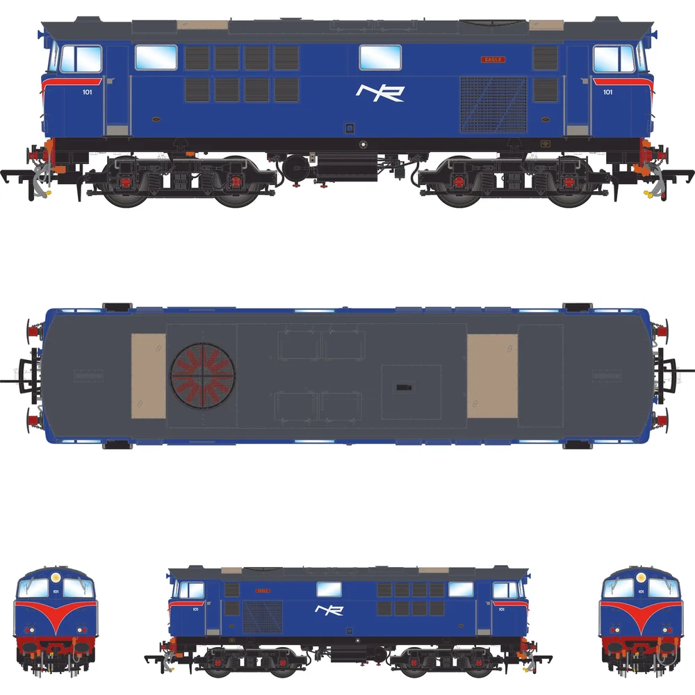 Irish Railway Models IRM1333-DCC — Illustration All Elevations by Irish Railway Models