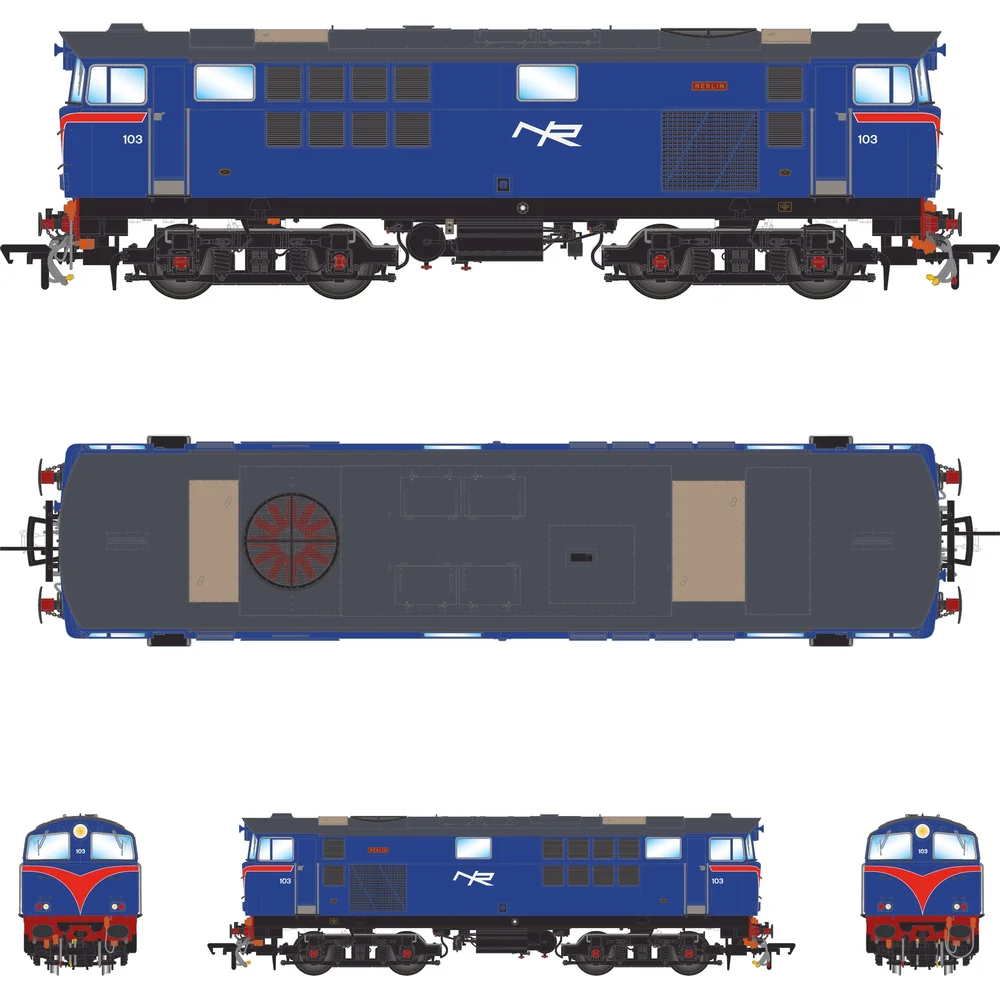 Irish Railway Models IRM1338-DCC — Illustration All Elevations by Irish Railway Models