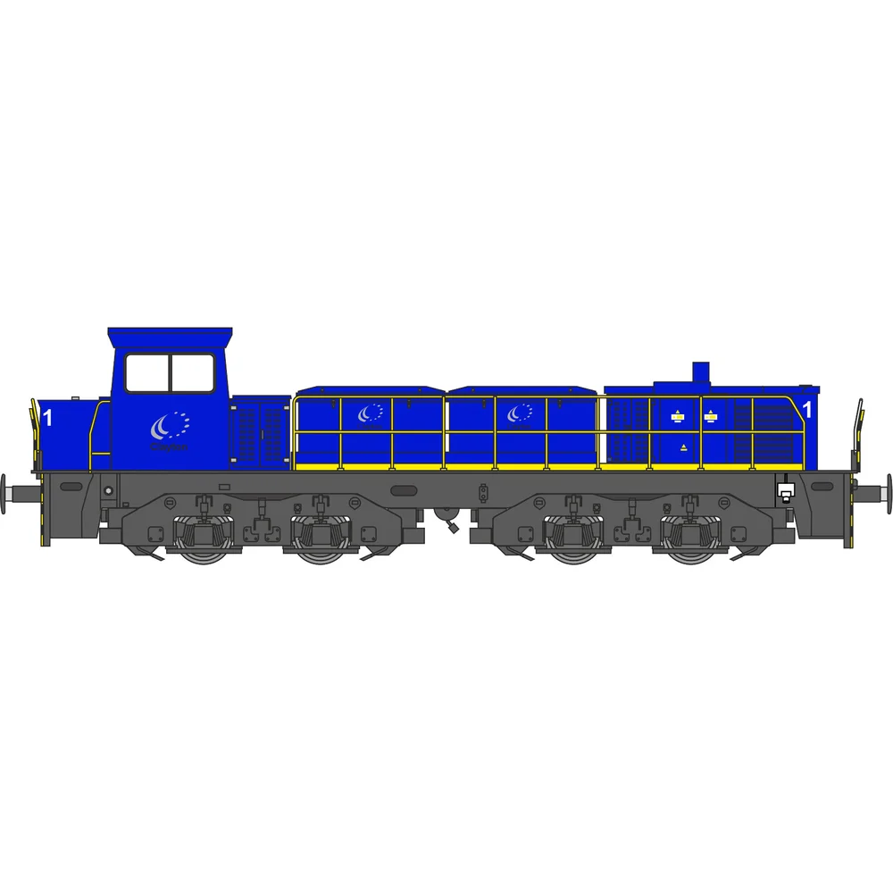 Revolution Trains RT-CBD80-SE-A-SF — Illustration Side Elevation by Revolution Trains