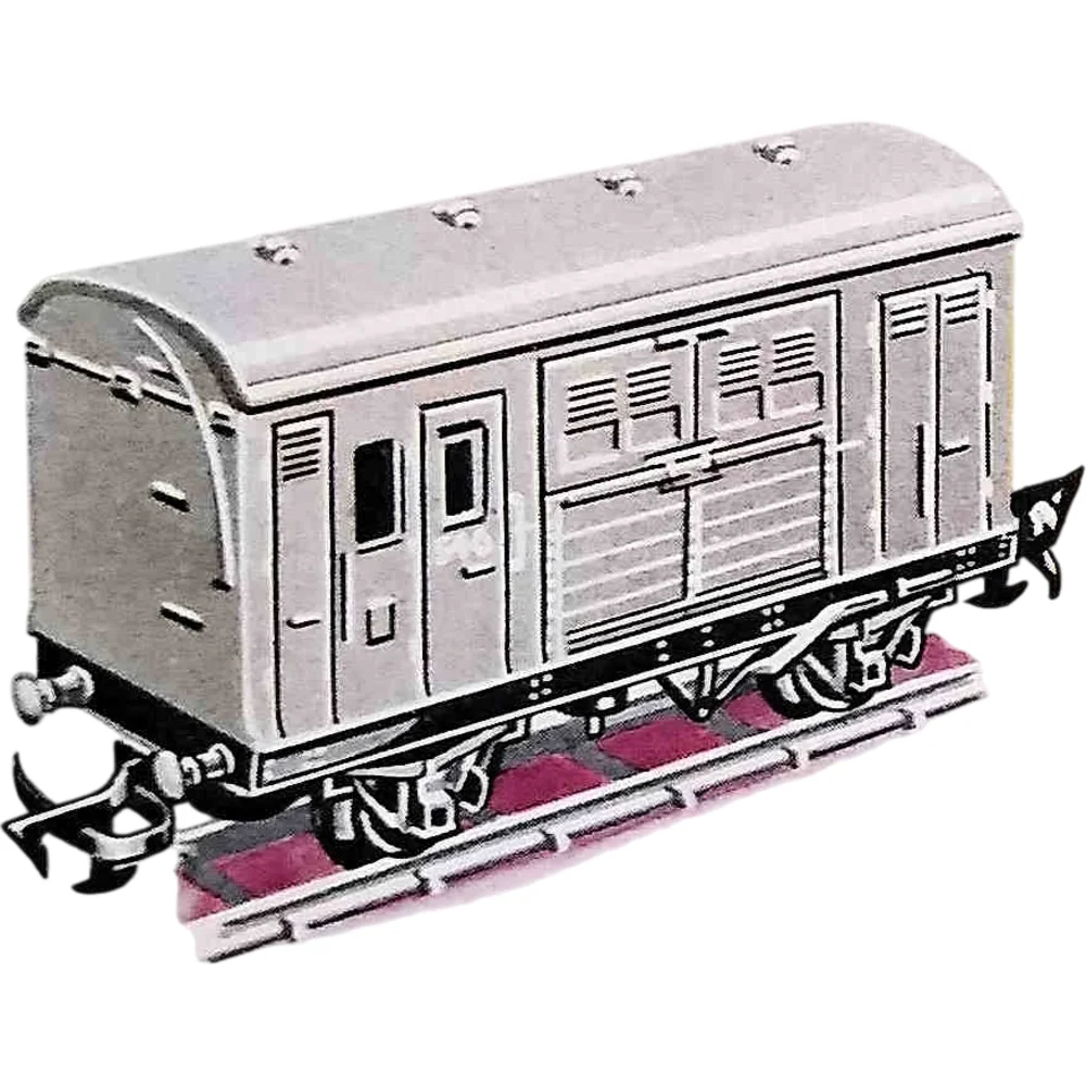 Great Western Railway Horsebox British Railways (Maroon) — Catalogue Scan by Tri-ang