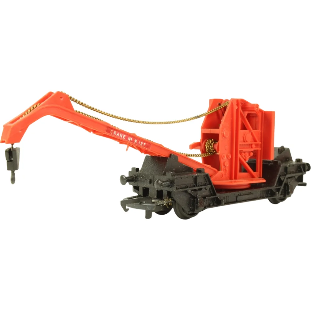 Cowans-Sheldon 6.5-ton Mobile Crane British Railways (Black) — Left Front Three Quarter View by Tri-ang