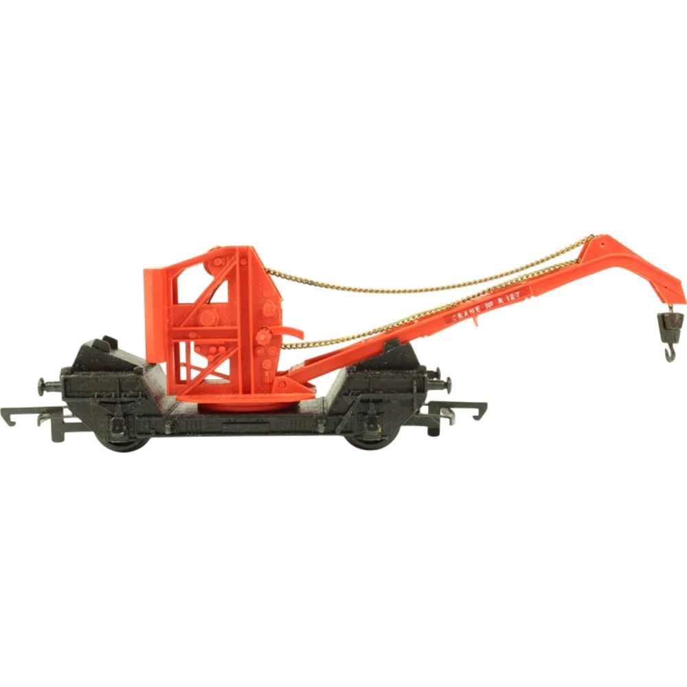Cowans-Sheldon 6.5-ton Mobile Crane British Railways (Black) — Side Elevation Right Direction by Tri-ang
