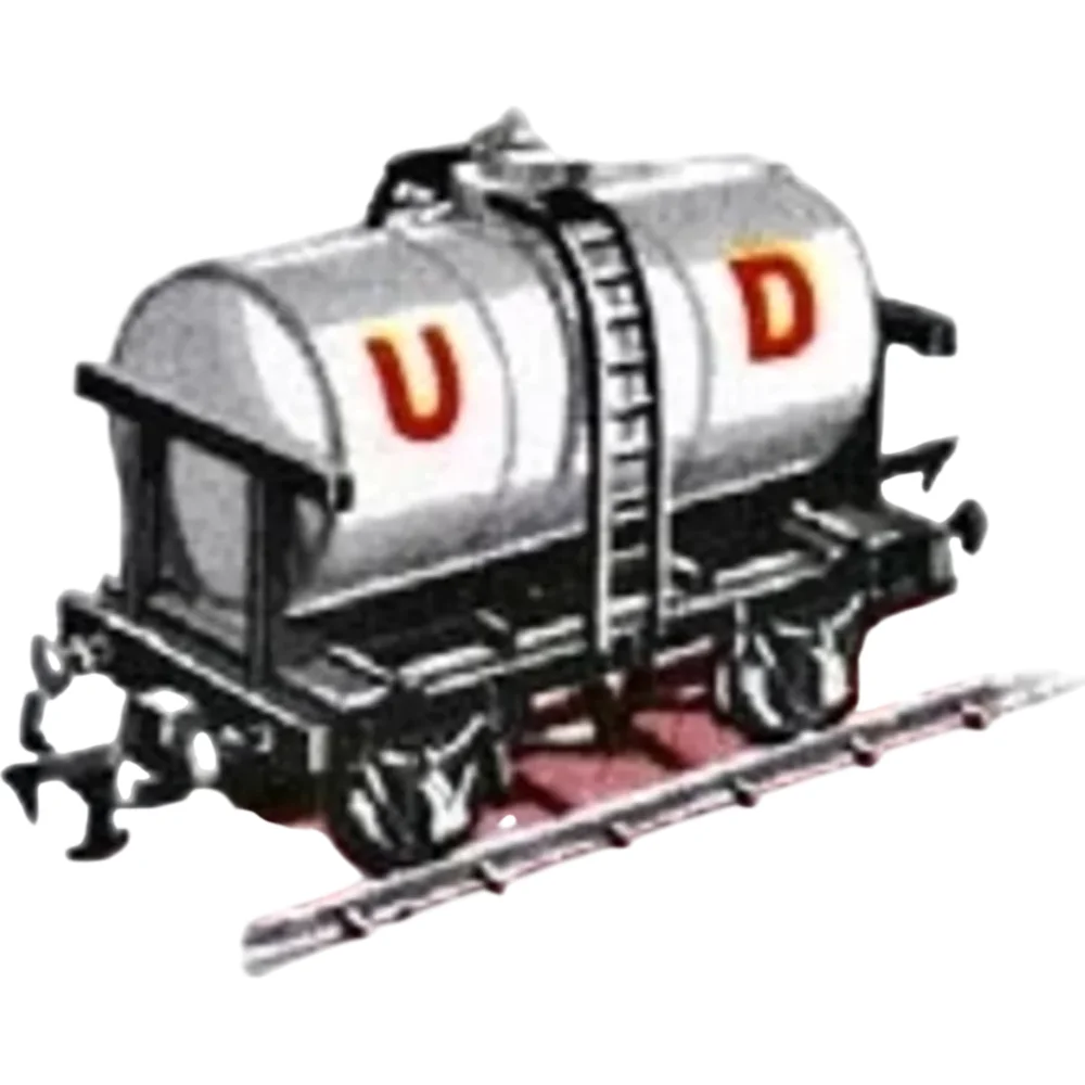 Freelance Tank United Dairies (White) — Catalogue Scan by Tri-ang