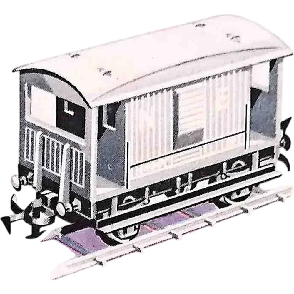 Freelance Brake Van London & North Eastern Railway (Grey) — Catalogue Scan by Tri-ang