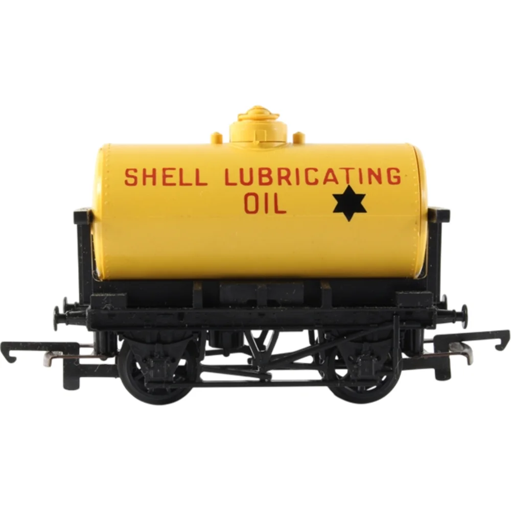 Freelance Tank Shell (Yellow - Lubricating Oil) — Side Elevation Left Direction by Tri-ang