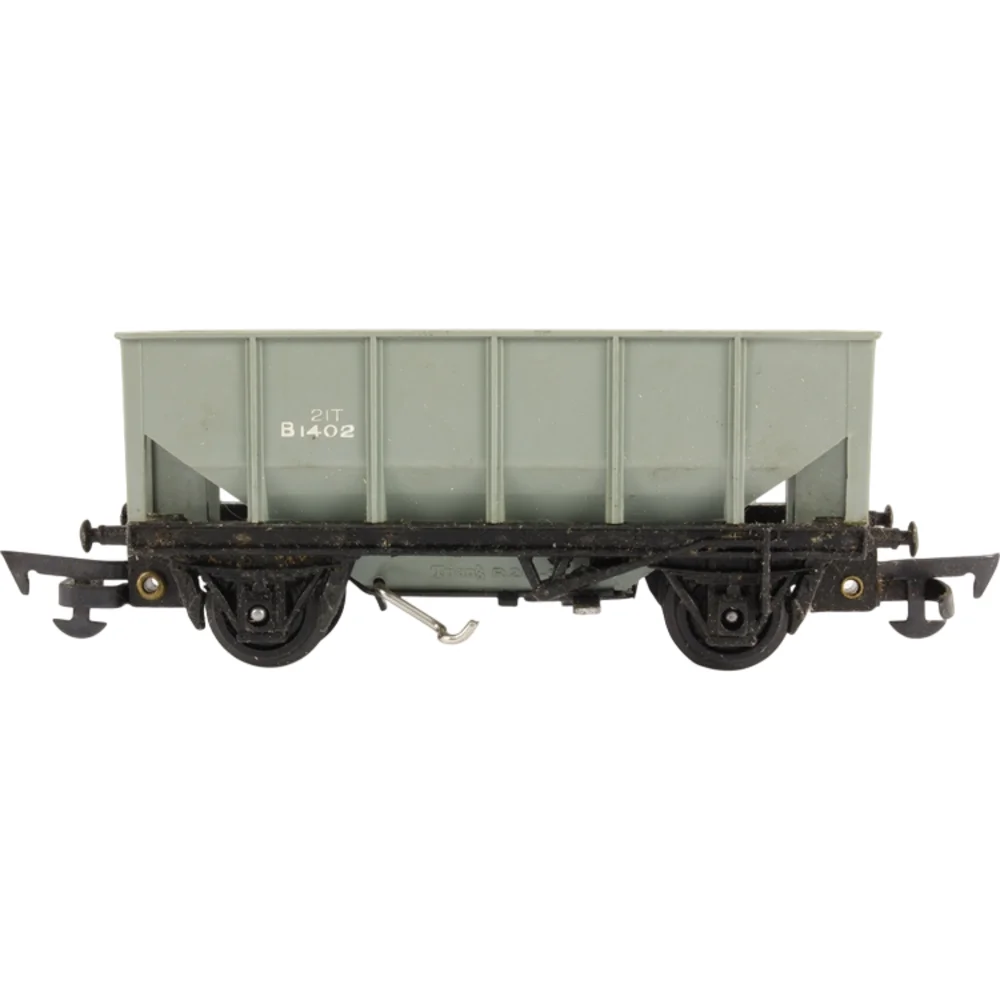 Freelance Ore Wagon British Railways (Grey) — Side Elevation Left Direction by Tri-ang
