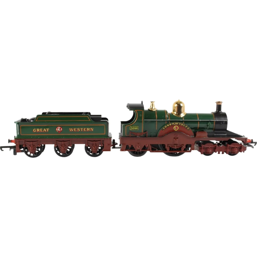 Great Western Railway 3031, Great Western Railway (Lined Green) — Side Elevation Right Direction by Tri-ang