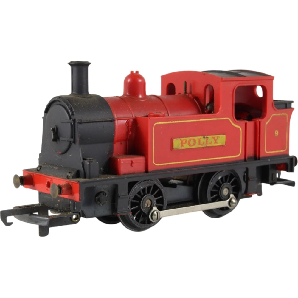 Freelance Industrial 0-4-0T, Freelance (Red) — Left Front Three Quarter View by Tri-ang