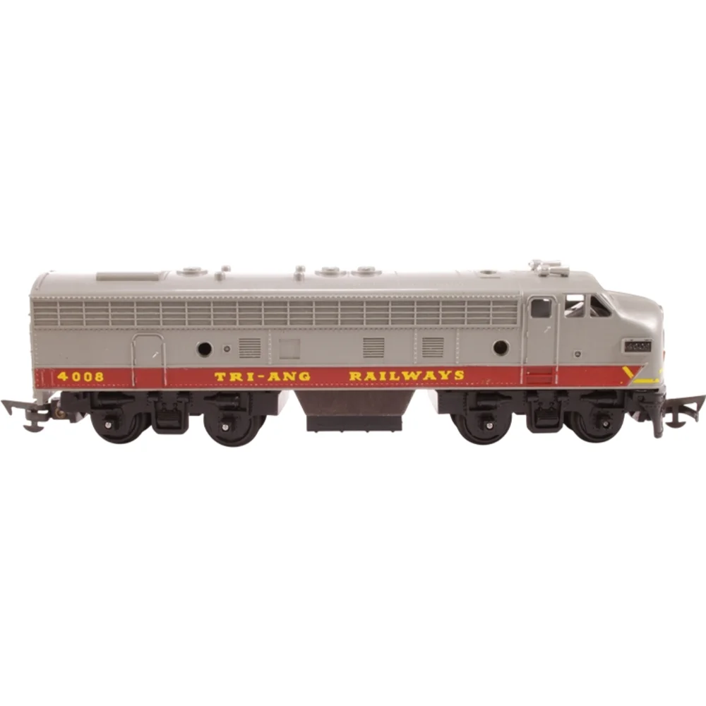 General Motors Electro-Motive Division F7 (A unit), Tri-ang (Silver & red) — Side Elevation Right Direction by Tri-ang