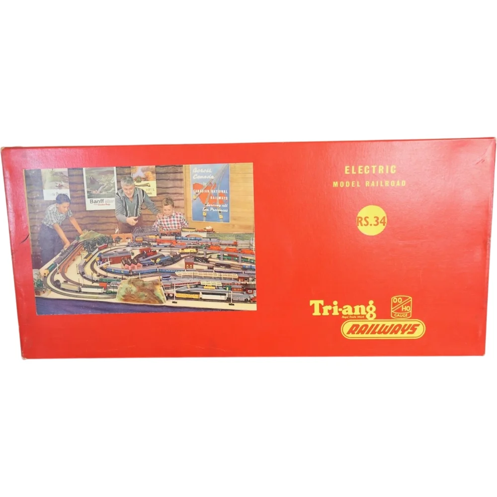 The Blue Streak Train Set — Packaging Front by Tri-ang