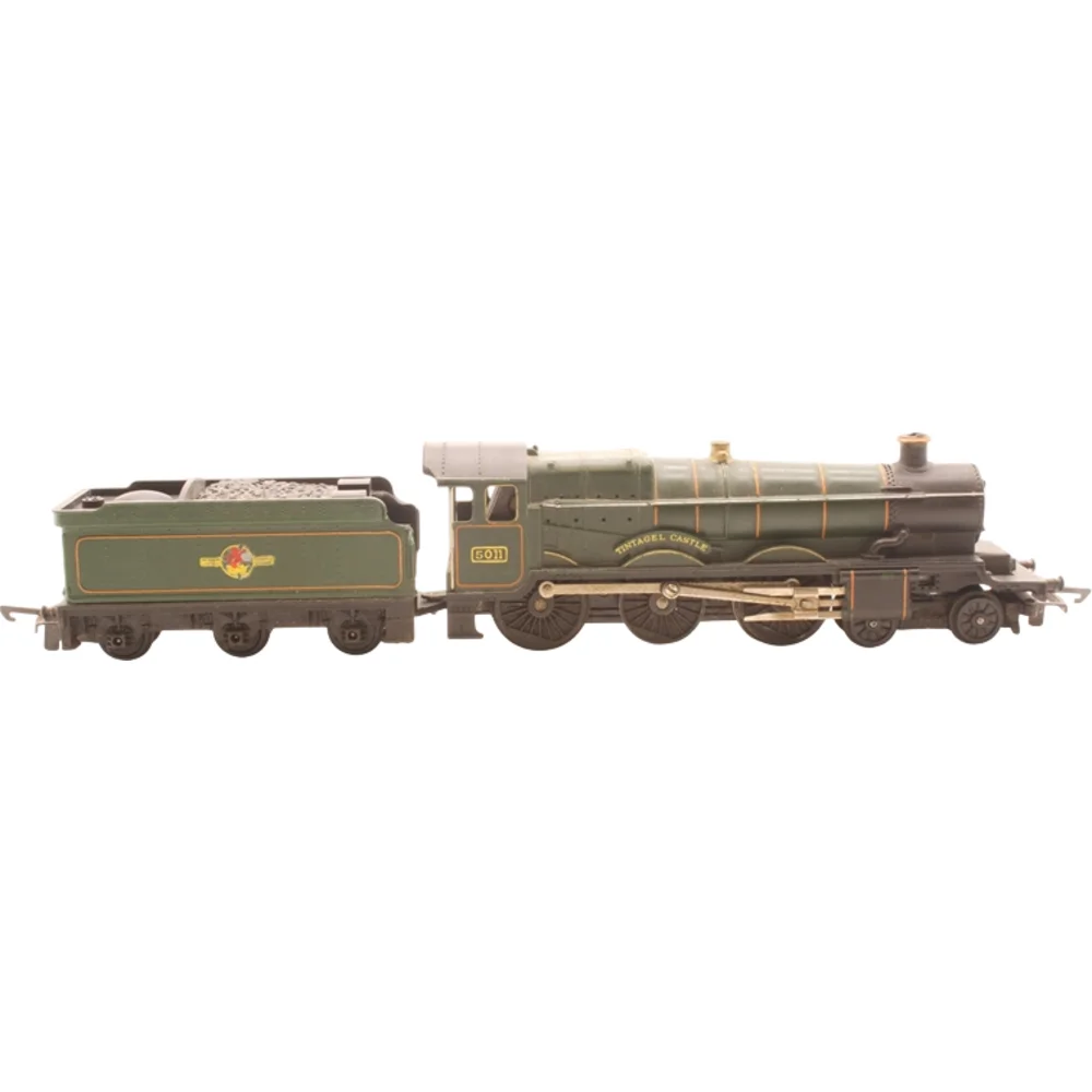Great Western Railway 4073 Class, British Railways (Green) — Side Elevation Right Direction by Tri-ang